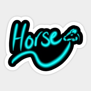 Glow Horse Sticker